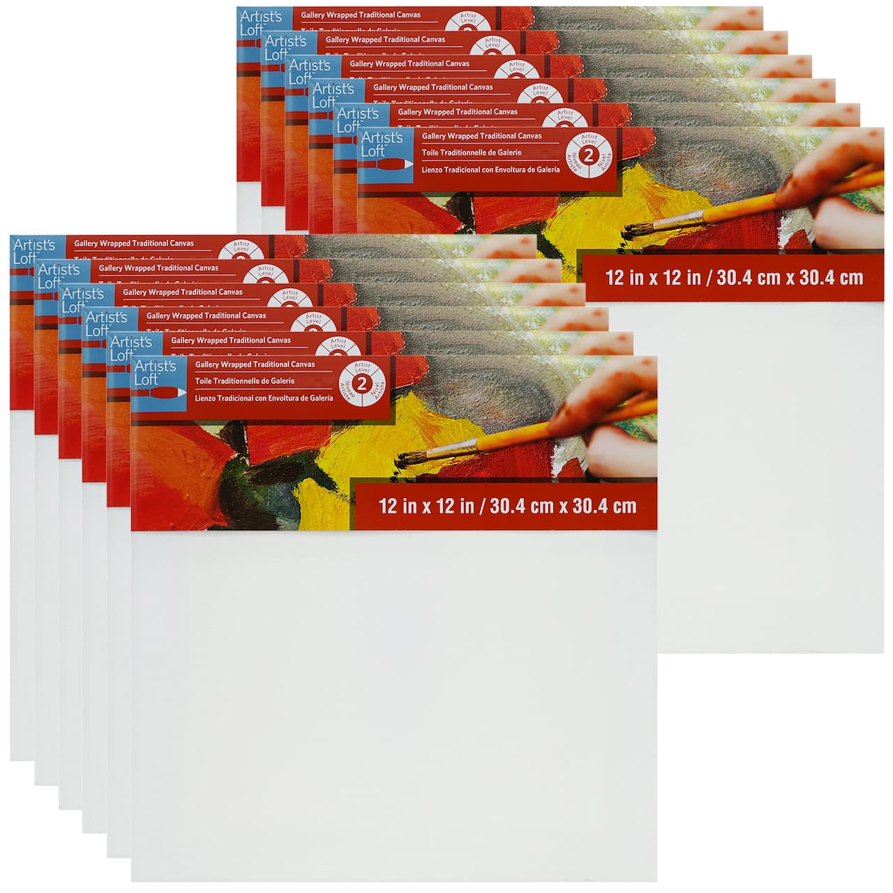 12 Pack: Level 2 Gallery Wrapped Traditional Canvas by Artist's Loft®